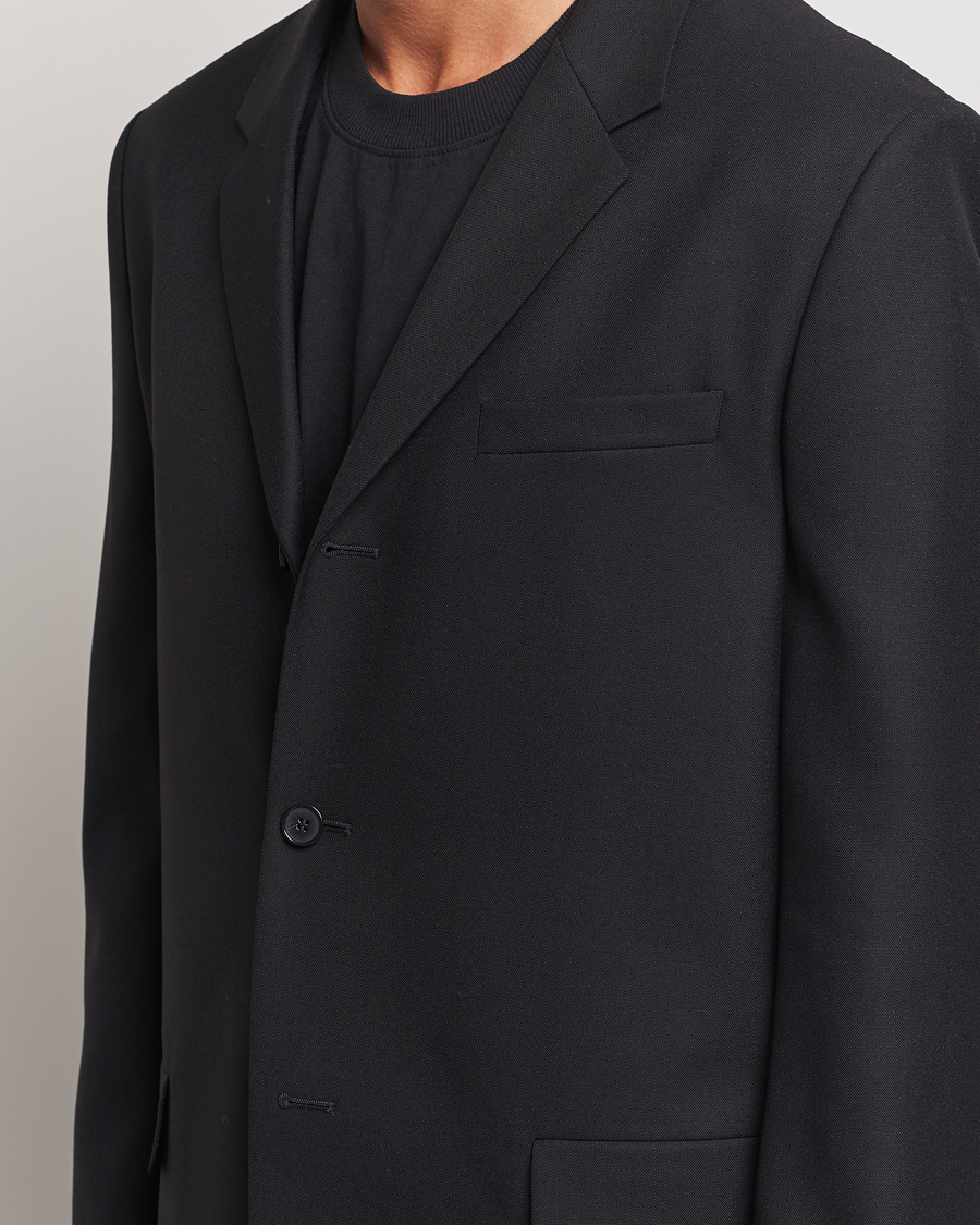 Men | Blazers | Filippa K | Wool Blend Blazer Black