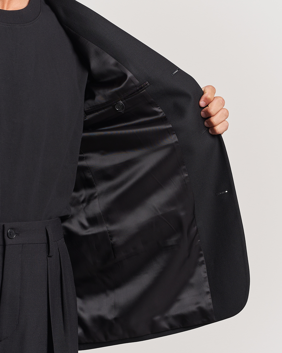 Men | Blazers | Filippa K | Wool Blend Blazer Black