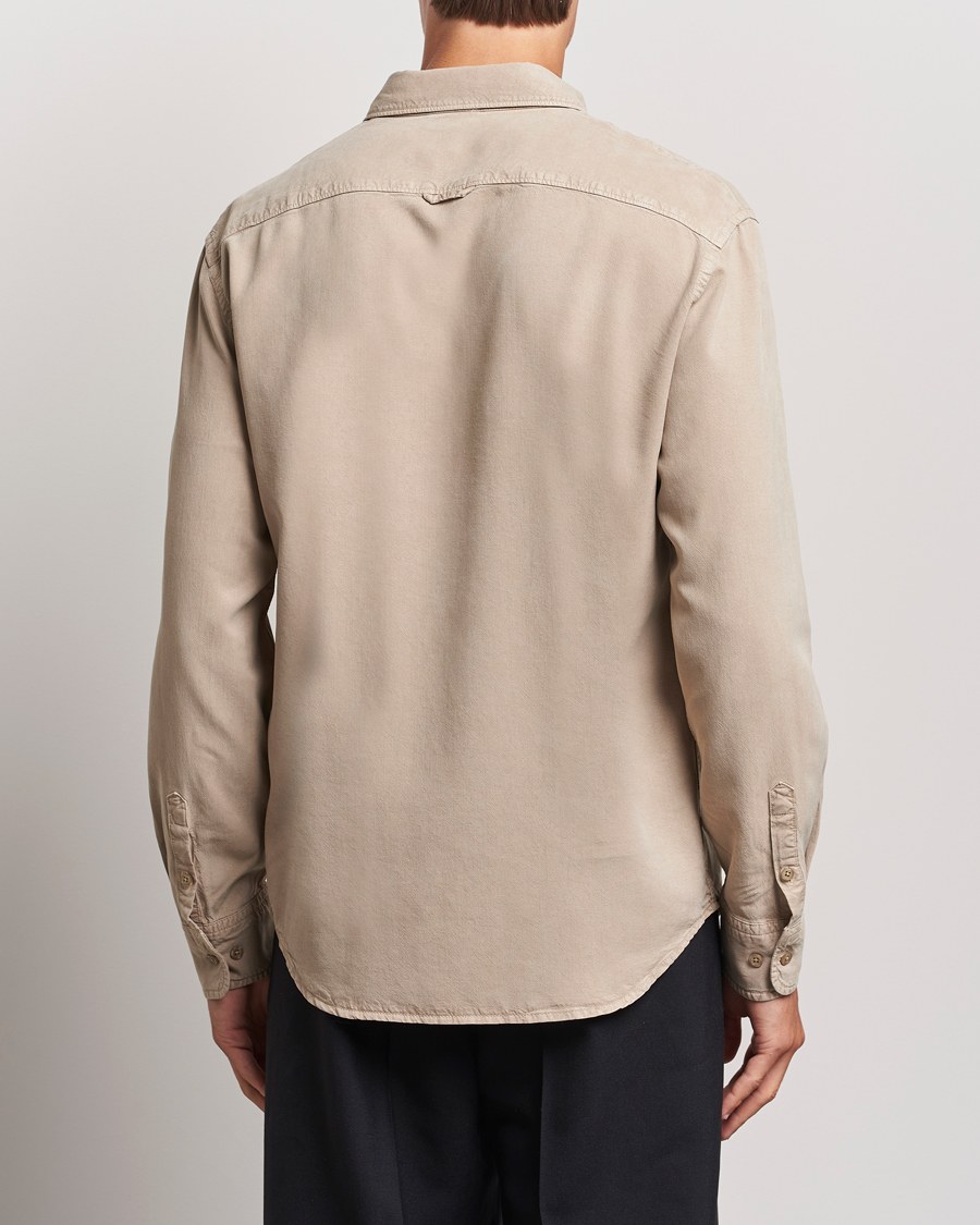 Men | Shirts | Filippa K | Zachary Lyocell Shirt Faded Khaki