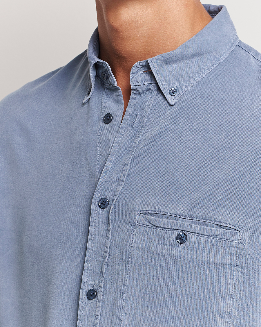 Men | Shirts | Filippa K | Zachary Lyocell Shirt Grey Blue