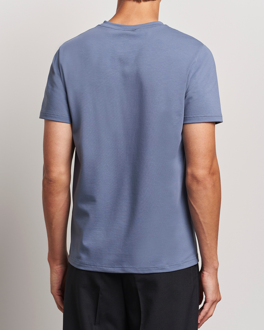 Men | T-Shirts | Filippa K | Soft Lycra T-Shirt Grey Blue