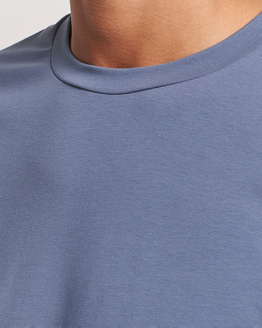 Men | T-Shirts | Filippa K | Soft Lycra T-Shirt Grey Blue