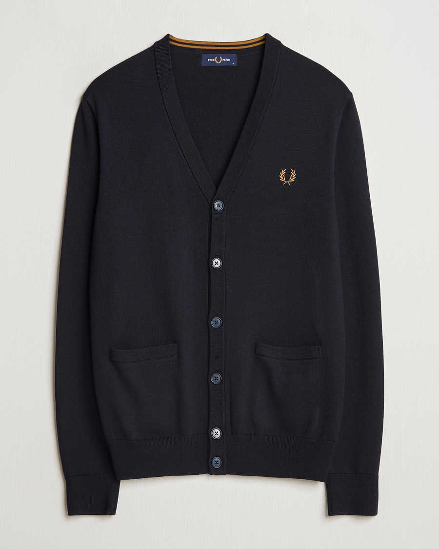Men | Sweaters & Knitwear | Fred Perry | Classic Cardigan Navy