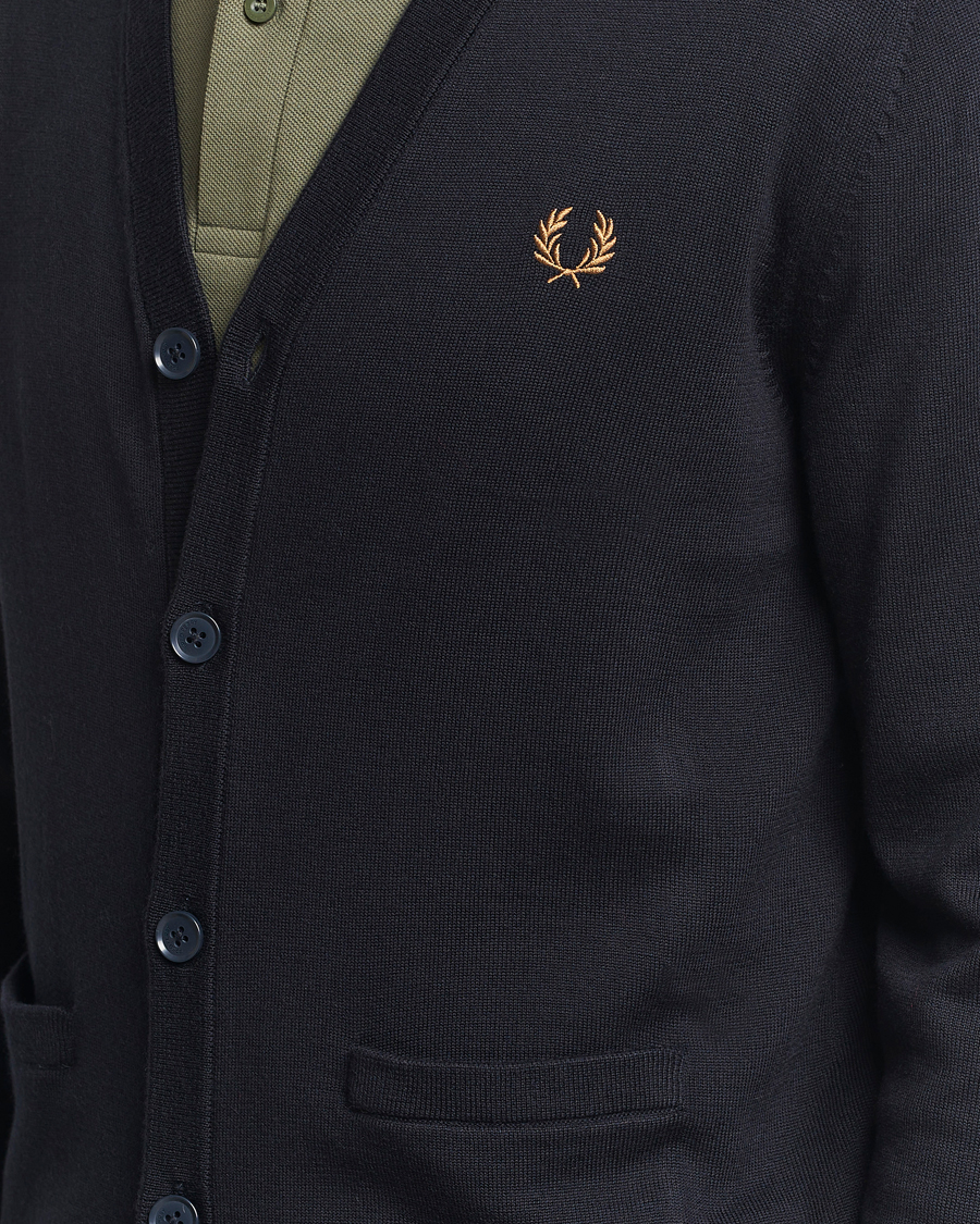 Men | Sweaters & Knitwear | Fred Perry | Classic Cardigan Navy