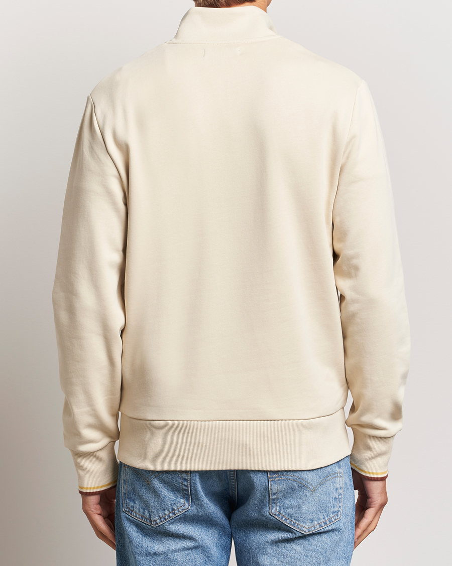 Men | Sweaters & Knitwear | Fred Perry | Half Zip Sweatshirt Oatmeal
