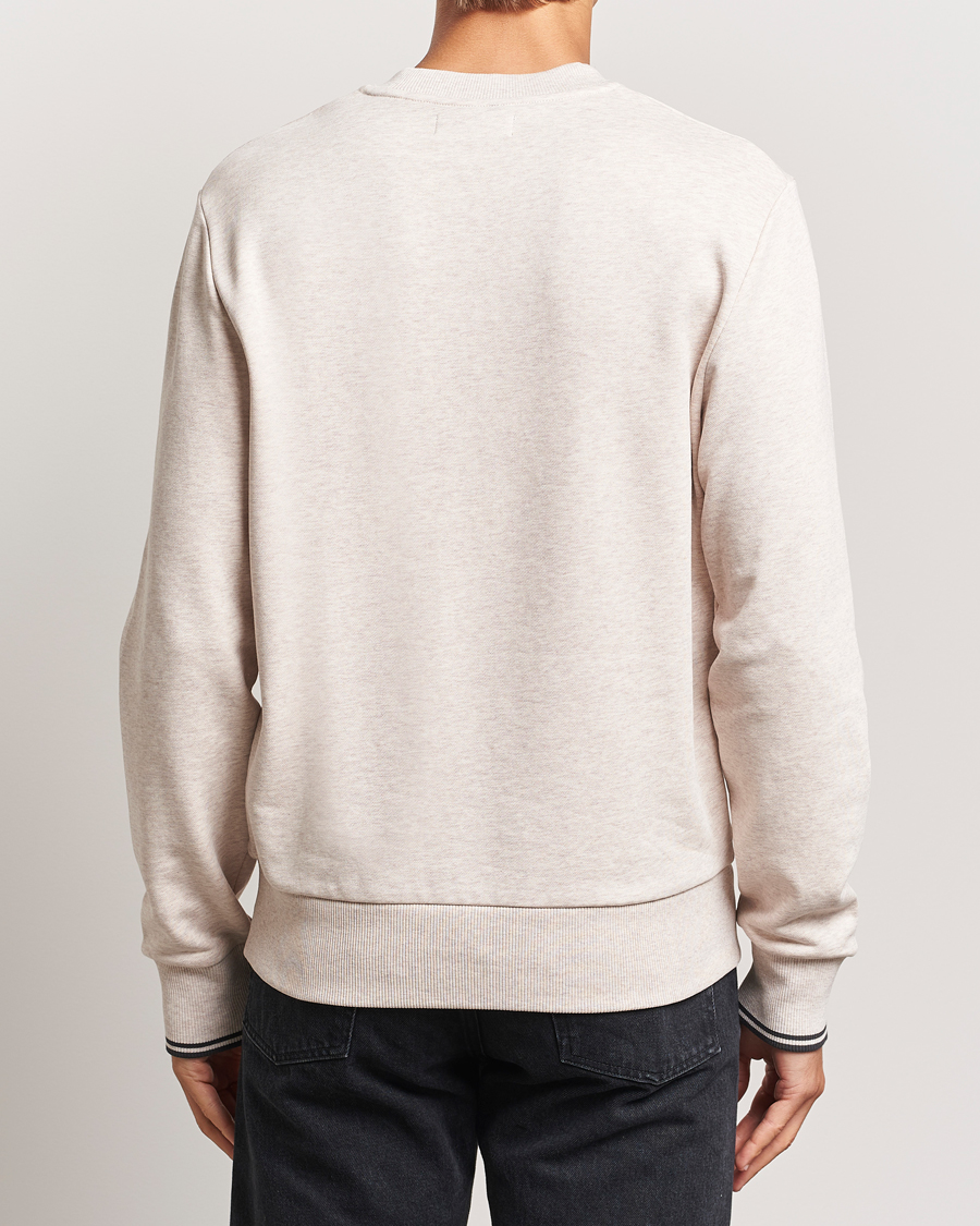 Men | Sweaters & Knitwear | Fred Perry | Crew Neck Sweatshirt Oatmeal Melange