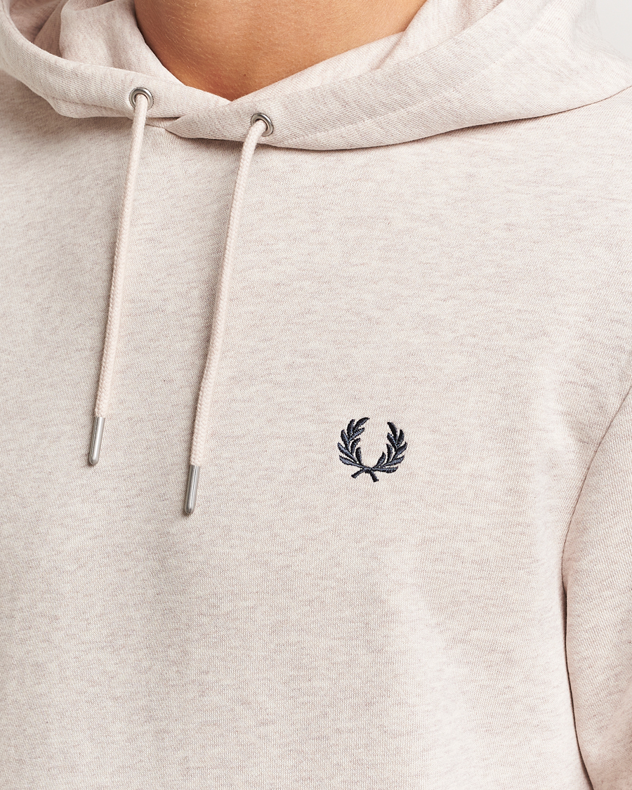 Men | Sweaters & Knitwear | Fred Perry | Tipped Hoodie Oatmeal Melange