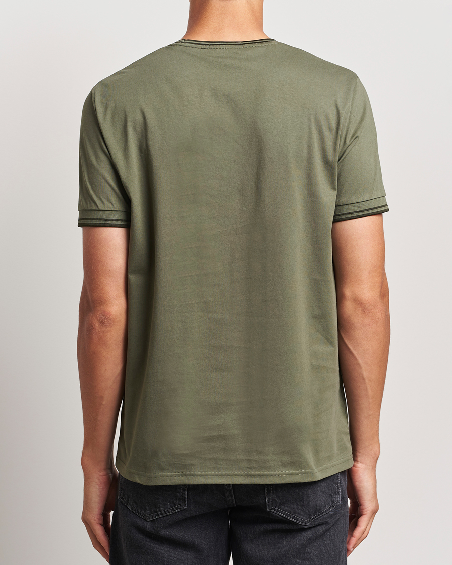 Men | T-Shirts | Fred Perry | Twin Tipped T-Shirt Laurel Green