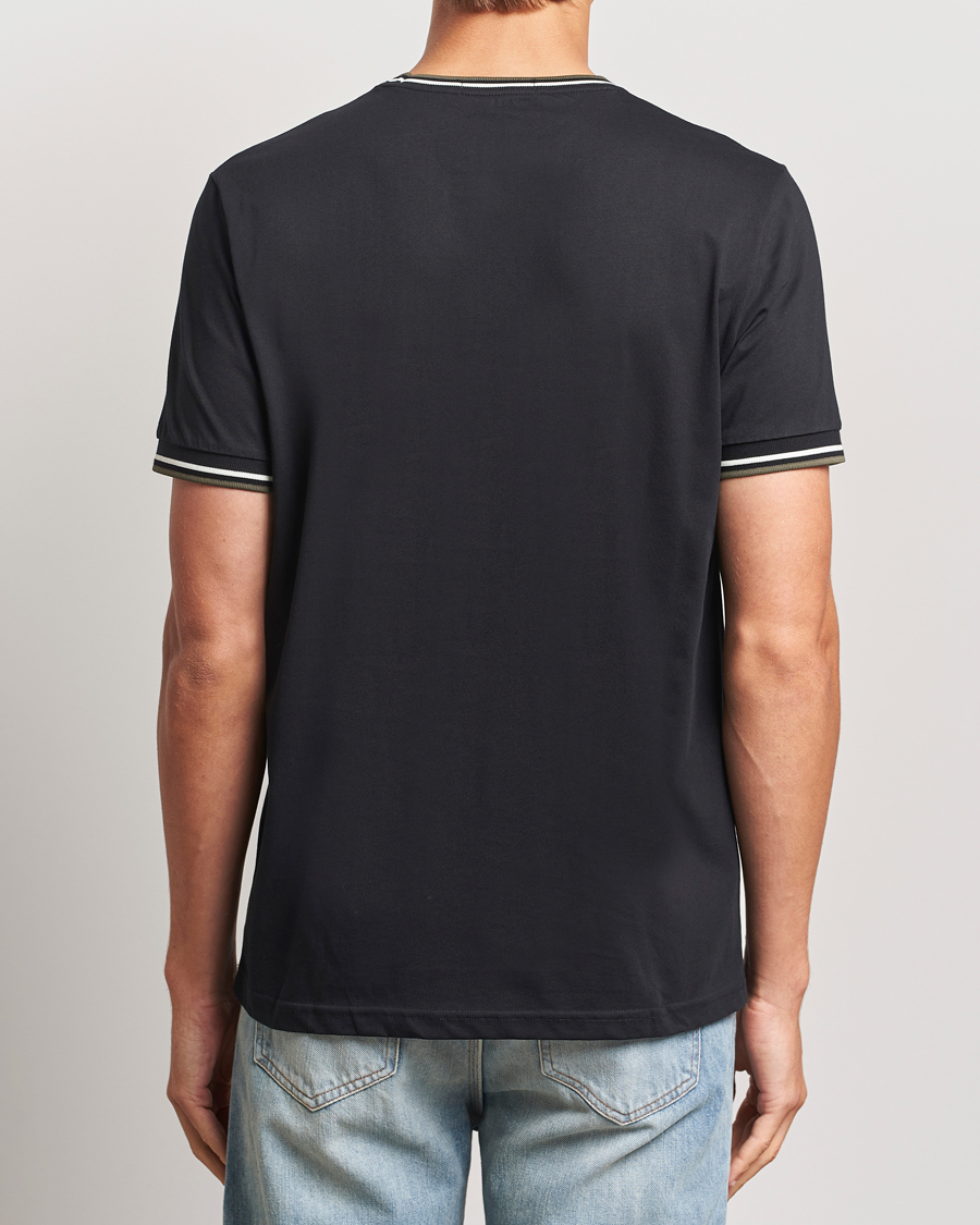 Men | T-Shirts | Fred Perry | Twin Tipped T-Shirt Black