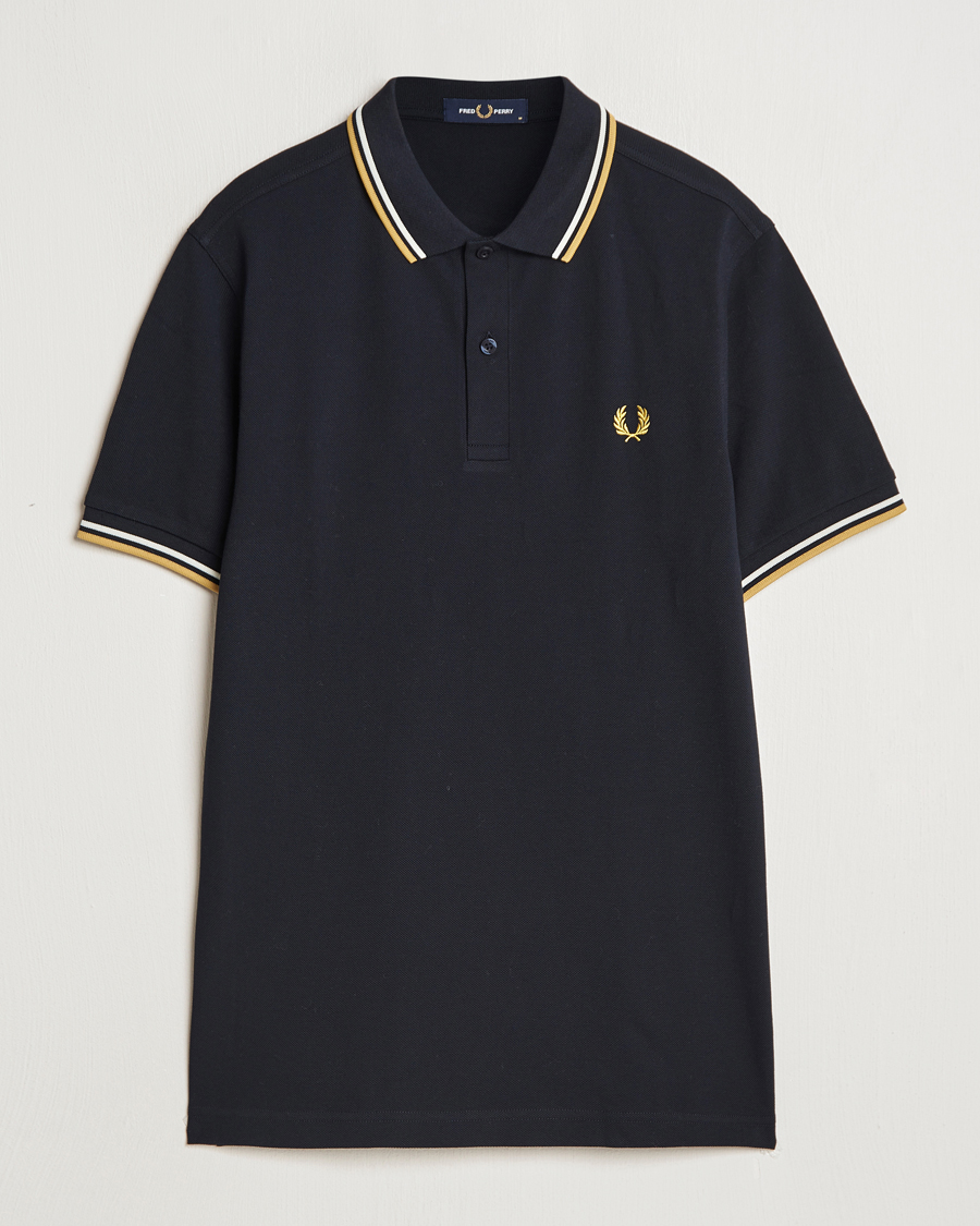 Men | Polo Shirts | Fred Perry | Twin Tipped Shirt Navy
