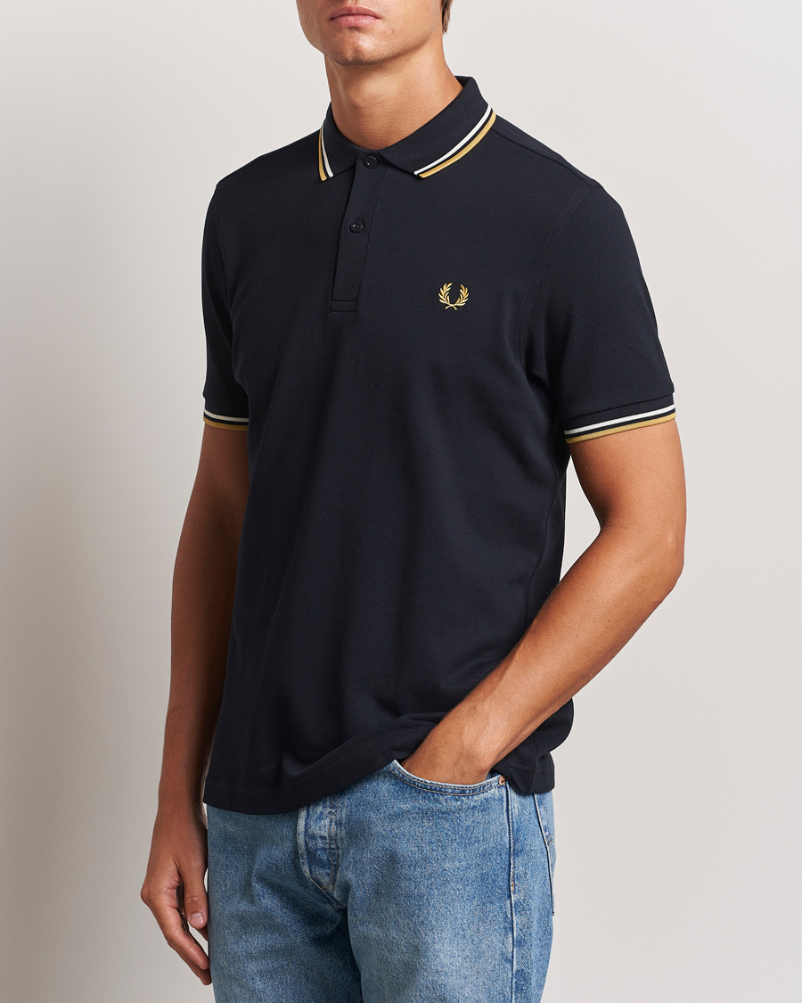 Men | Polo Shirts | Fred Perry | Twin Tipped Shirt Navy