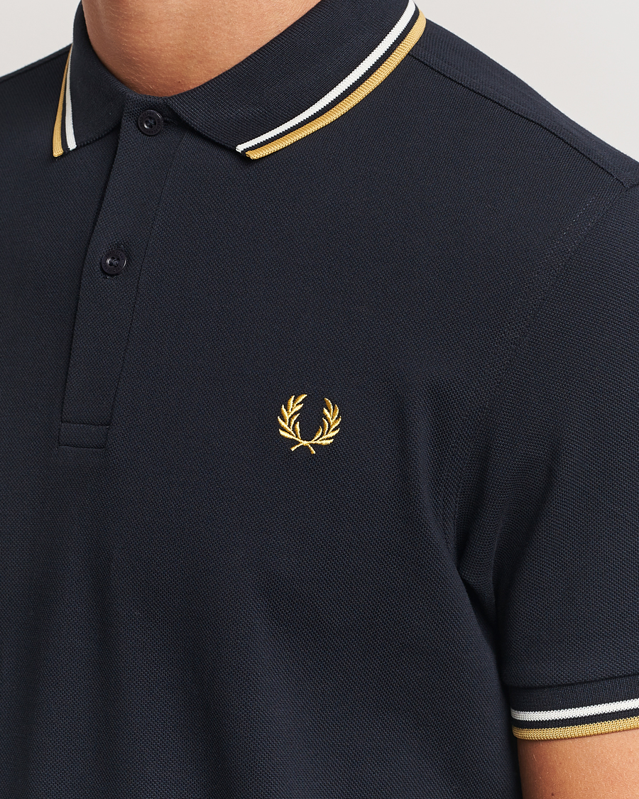 Men | Polo Shirts | Fred Perry | Twin Tipped Shirt Navy