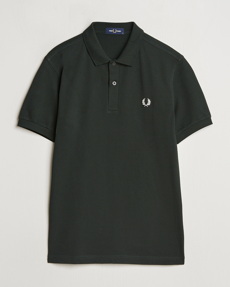 Men | Polo Shirts | Fred Perry | Plain Polo Shirt Night Green