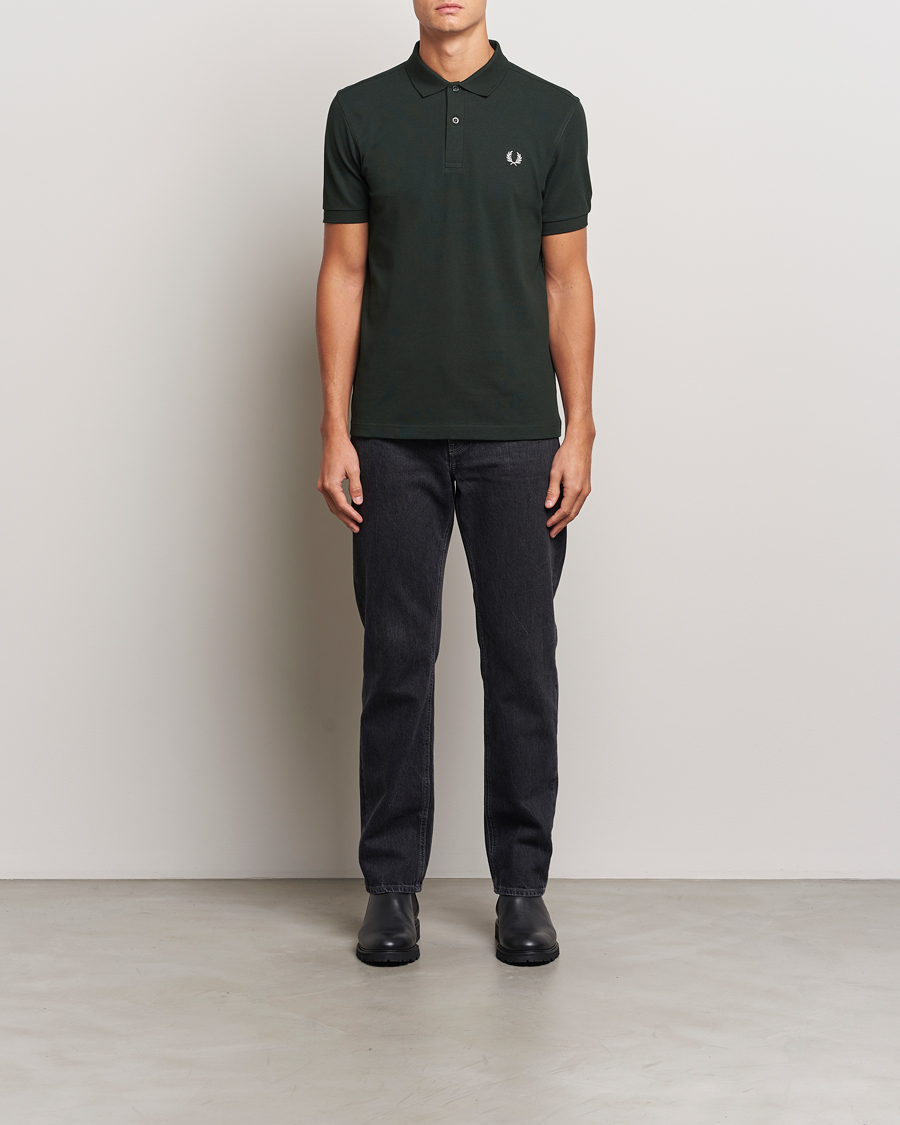 Men | Polo Shirts | Fred Perry | Plain Polo Shirt Night Green