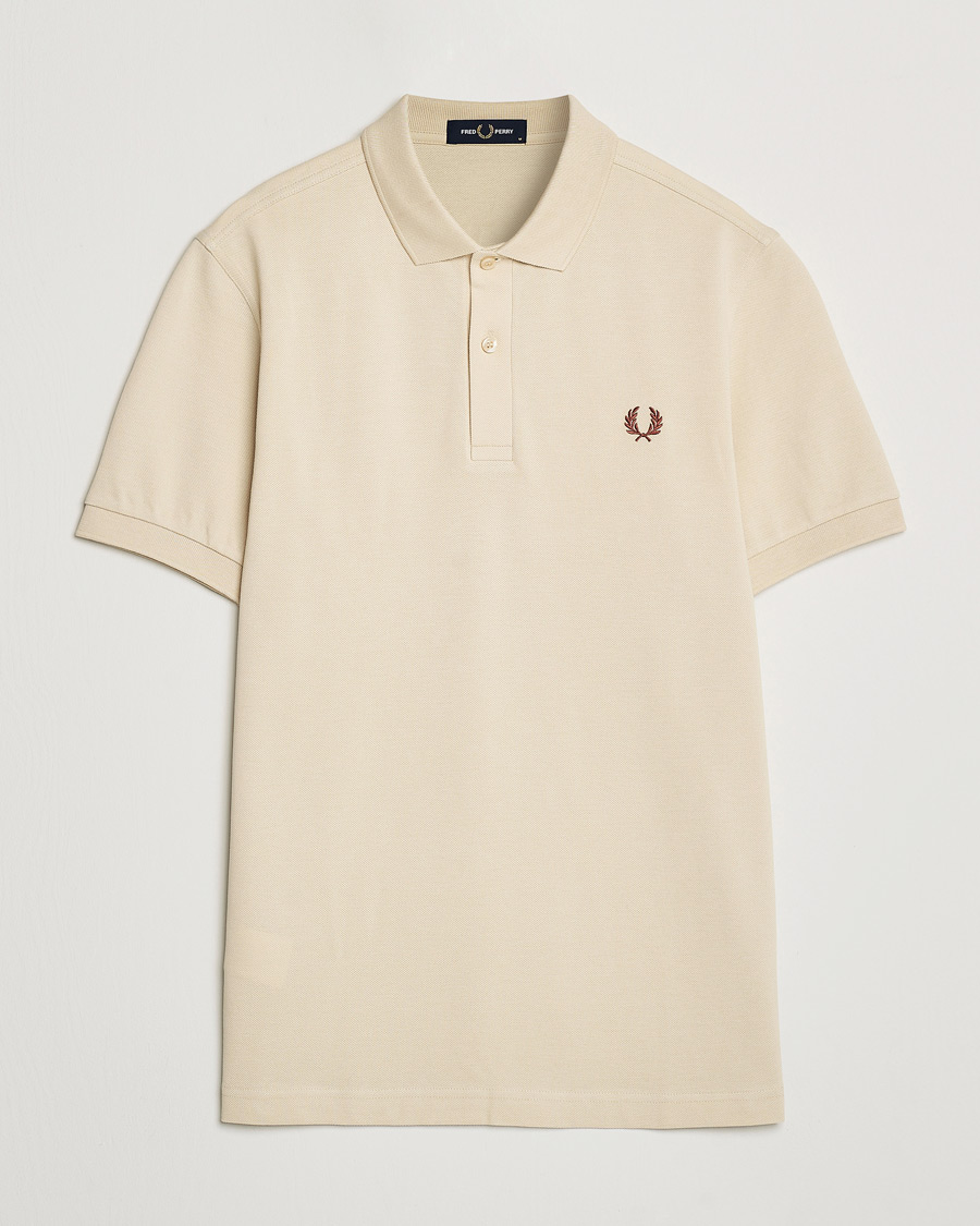 Men | Polo Shirts | Fred Perry | Plain Polo Shirt Oatmeal