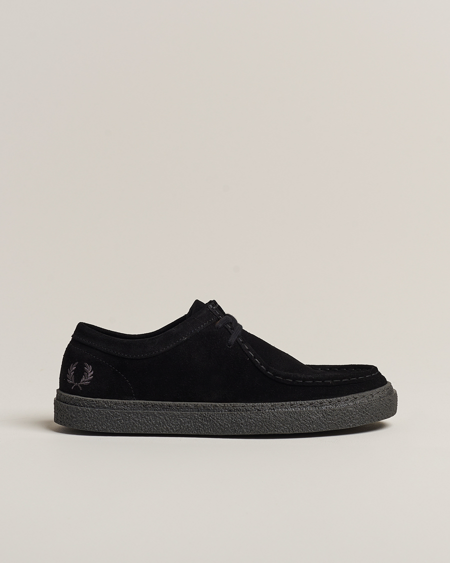 Men | Derby Shoes | Fred Perry | Dawson Low Suede Shoe Black