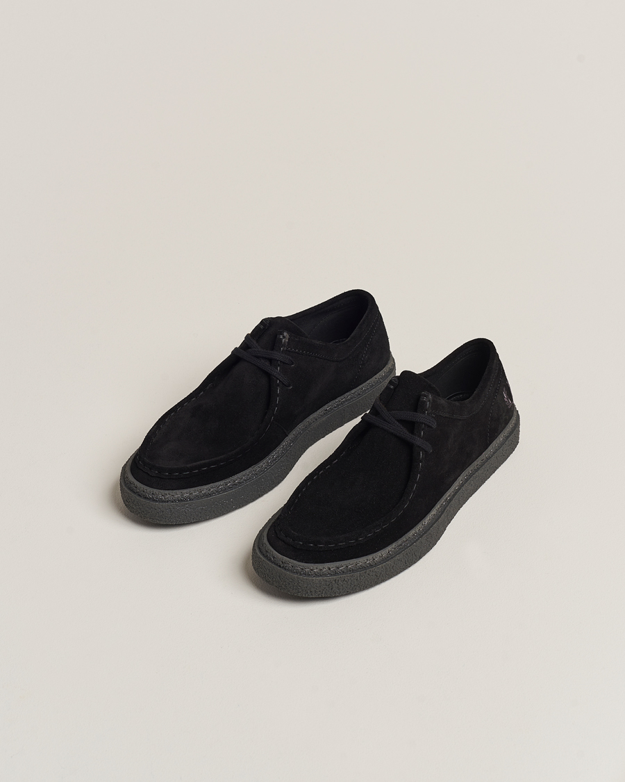 Men | Derby Shoes | Fred Perry | Dawson Low Suede Shoe Black
