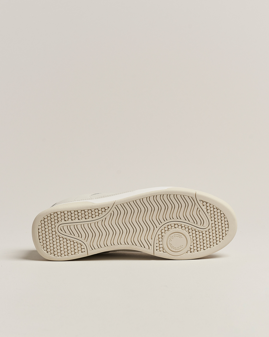 Men | Fred Perry B300 Textured Leather Sneaker White | Fred Perry | B300 Textured Leather Sneaker White