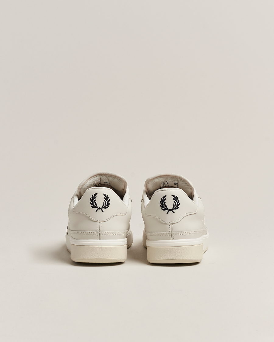 Men | Fred Perry B300 Textured Leather Sneaker White | Fred Perry | B300 Textured Leather Sneaker White