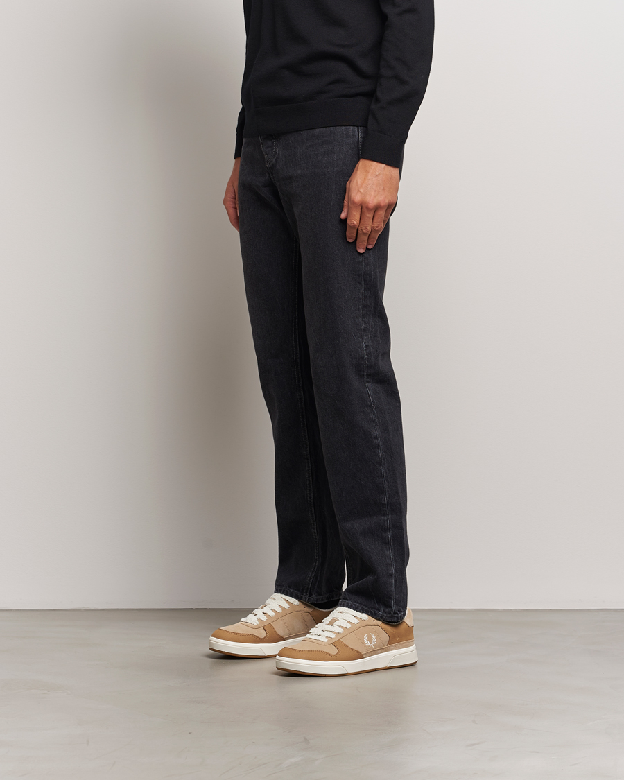 Men | Fred Perry B300 Textured Nubuck/Suede Sneaker Warmstone/Ecru | Fred Perry | B300 Textured Nubuck/Suede Sneaker Warmstone/Ecru