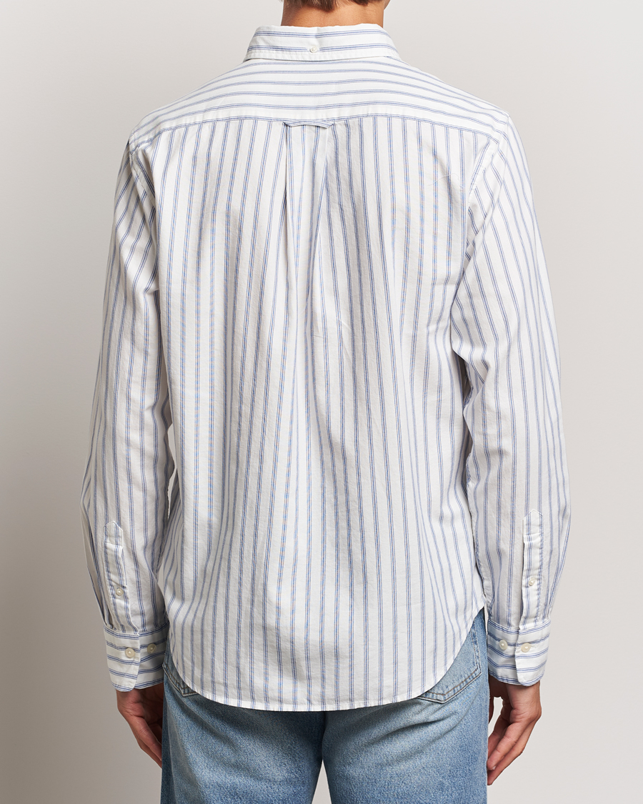Men | Shirts | GANT | Archive Oxford Stripe Shirt Egg Shell