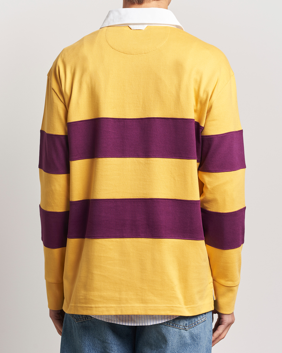 Men | Sweaters & Knitwear | GANT | Block Stripe Heavy Rugger Faded Sunset