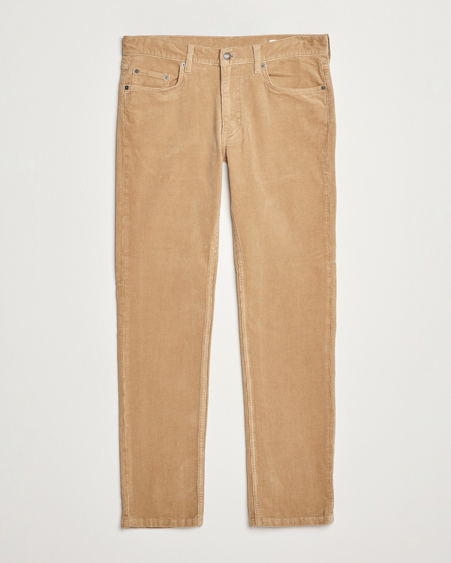 Men | Trousers | Gant | Cord 5-Pocket Jeans Dark Khaki