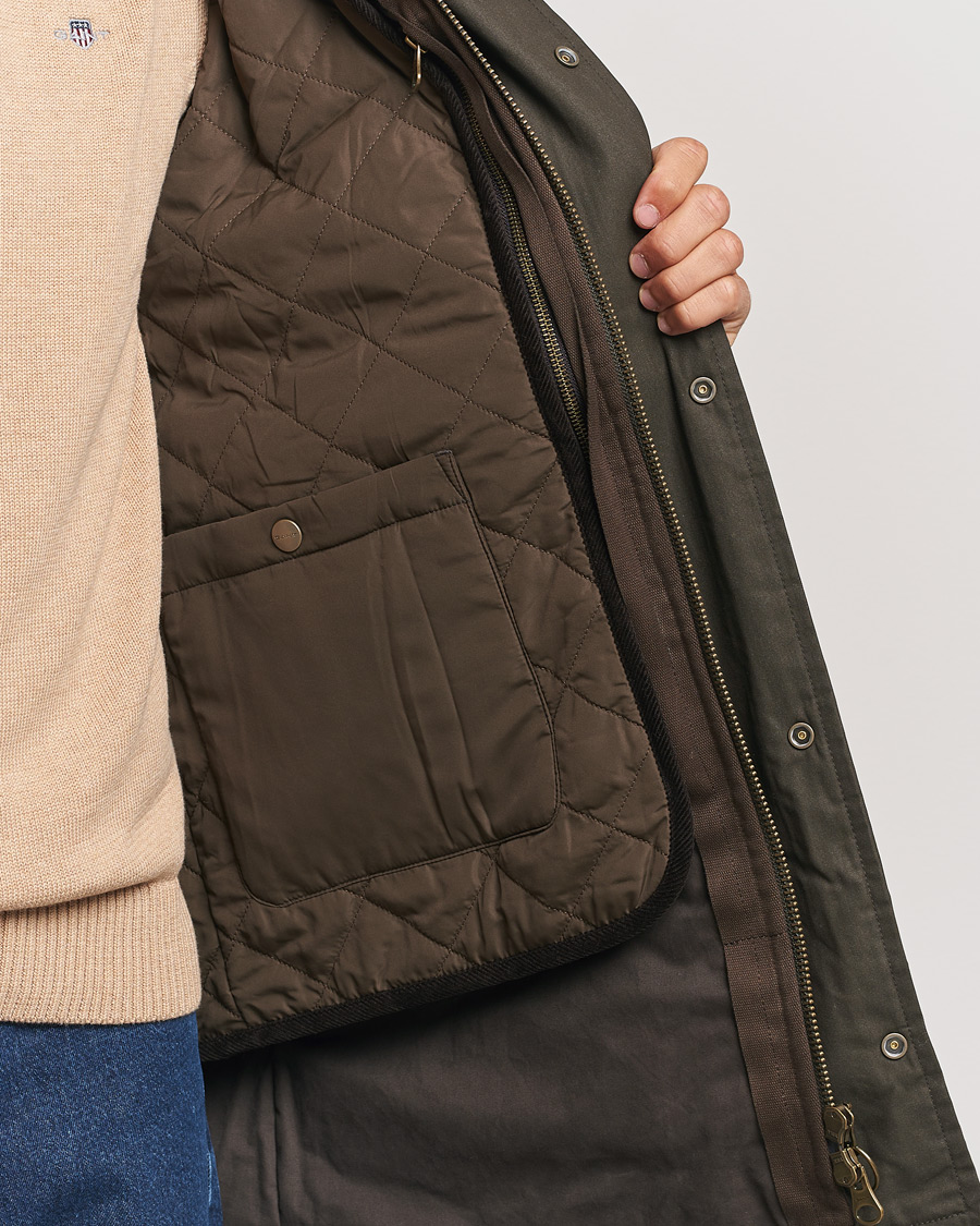 Men | Coats & Jackets | GANT | Double Decker Jacket Dark Sage