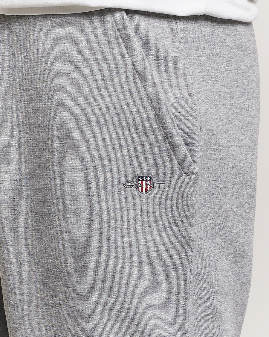 Men | Trousers | GANT | Original Sweatpant Grey Melange