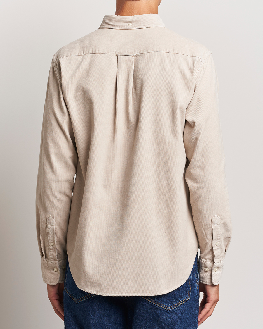 Men | Shirts | GANT | Regular Fit Corduroy Shirt Putty