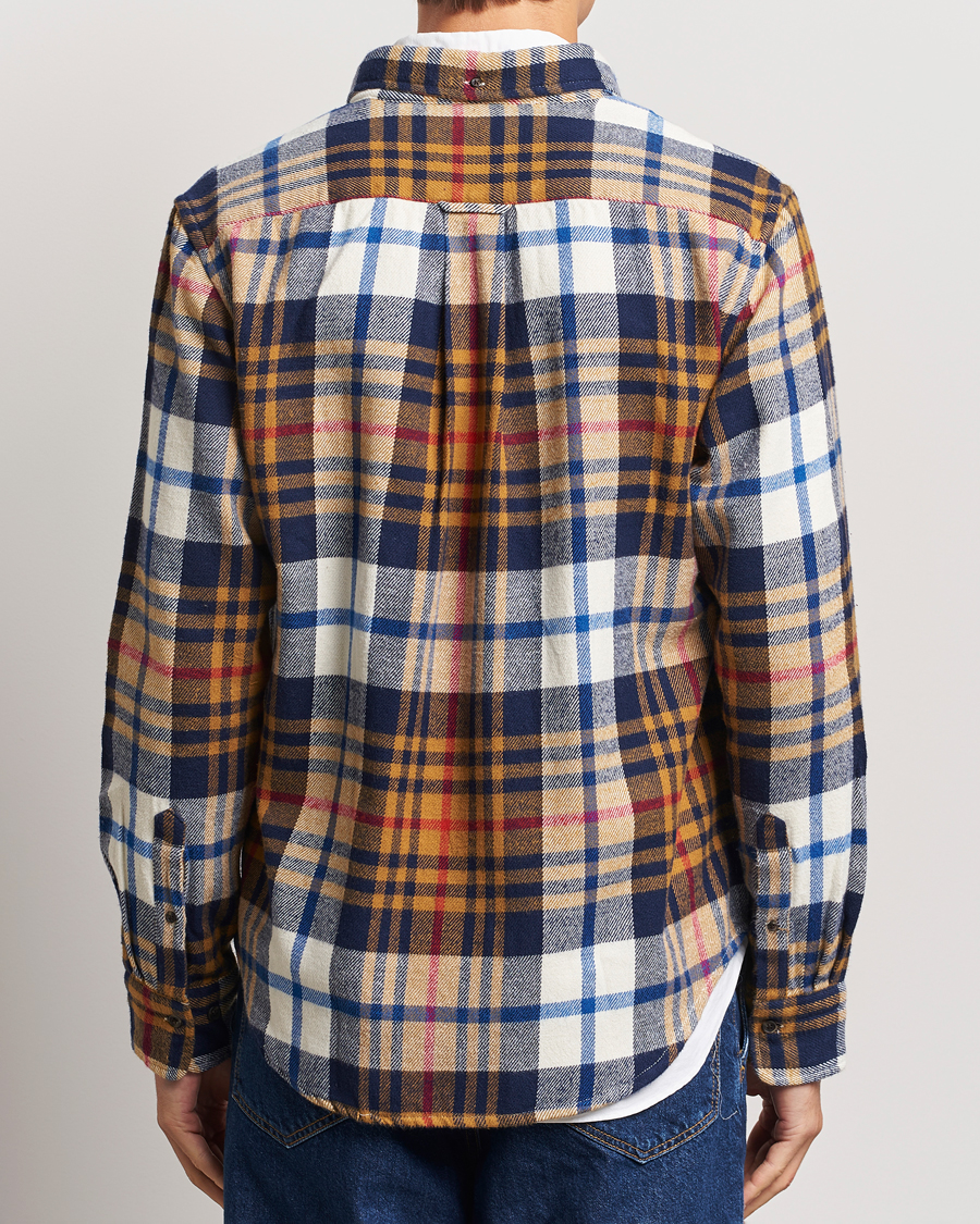 Men | Shirts | Gant | Twill Checked Shirt Beige