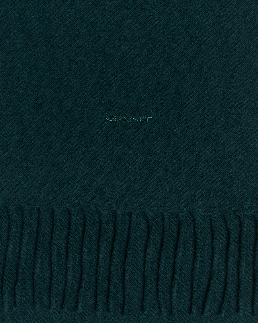 Men | Scarves | GANT | Wool Scarf Tartan Green