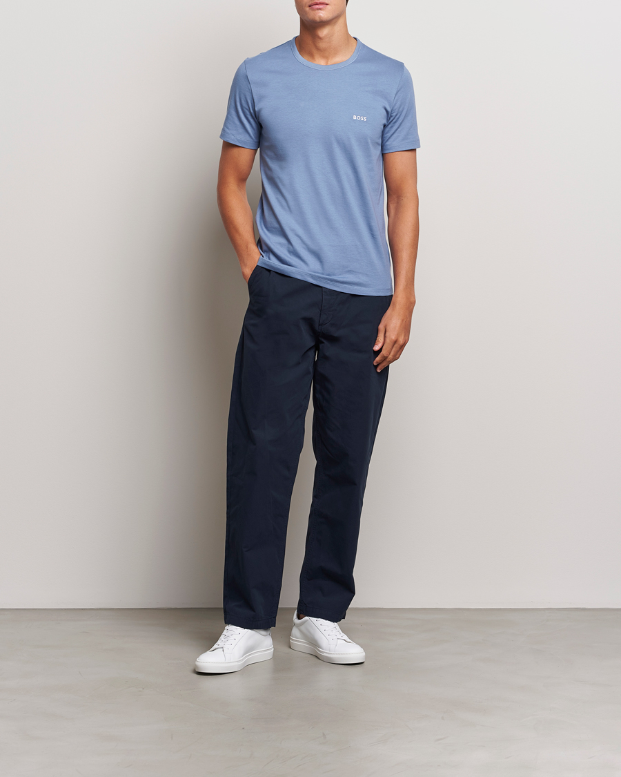 Men | T-Shirts | BOSS BLACK | 3-Pack Crew Neck T-Shirt Green/Black/Blue