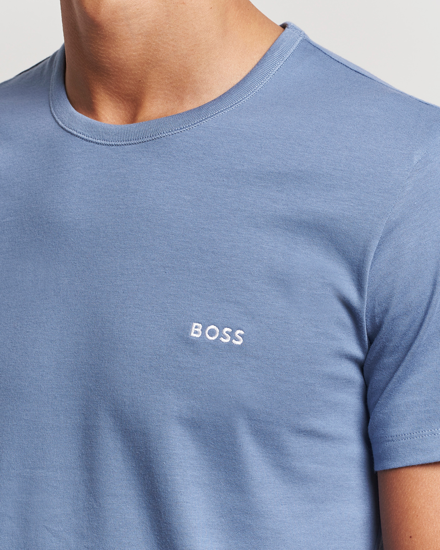 Men | T-Shirts | BOSS BLACK | 3-Pack Crew Neck T-Shirt Green/Black/Blue