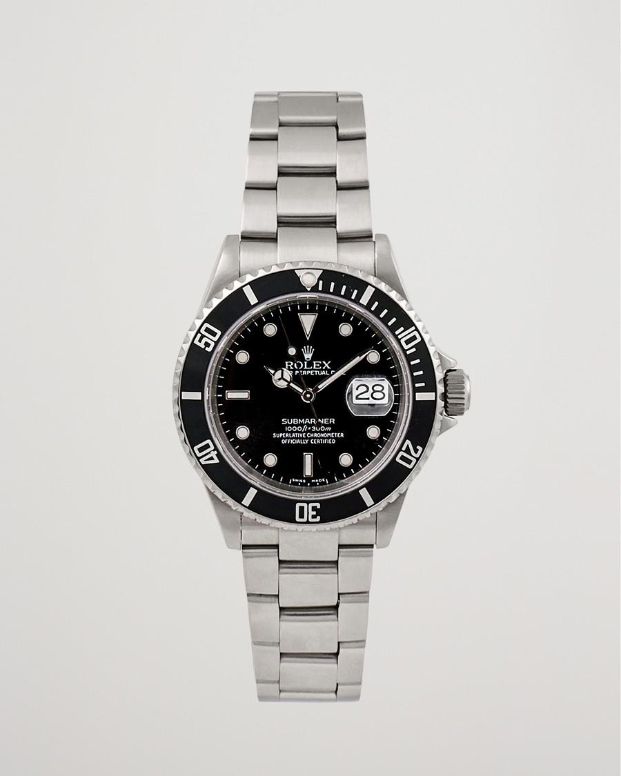 Men | Rolex Pre-Owned Submariner 16610 Silver | Rolex Pre-Owned | Submariner 16610 Silver
