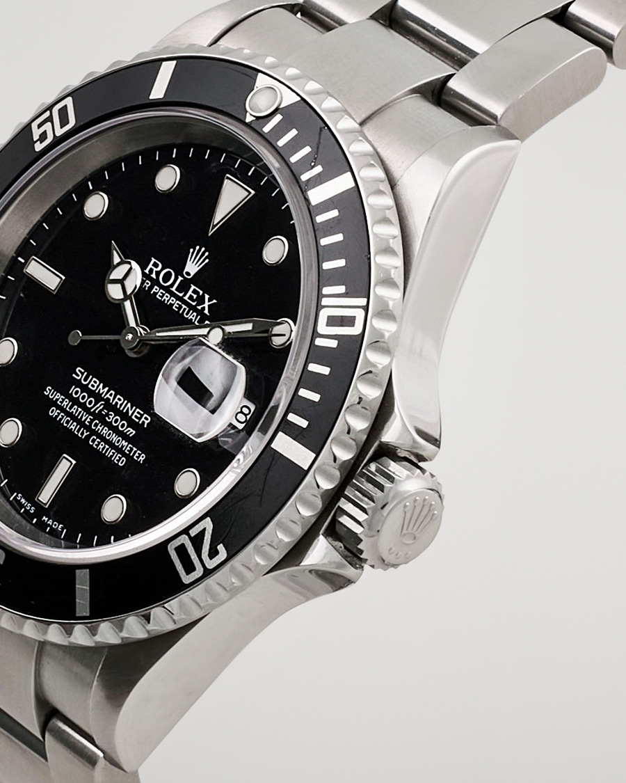 Men | Rolex Pre-Owned Submariner 16610 Silver | Rolex Pre-Owned | Submariner 16610 Silver