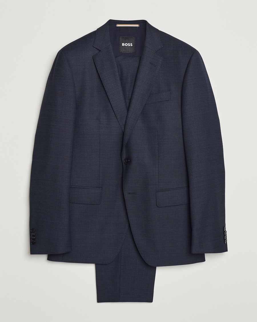 Men | BOSS BLACK Huge Wool Suit Open Blue | BOSS BLACK | Huge Wool Suit Open Blue