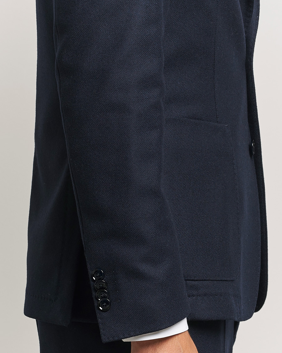 Men | Blazers | BOSS BLACK | Hanry Wool Patch Pocket Blazer Dark Blue