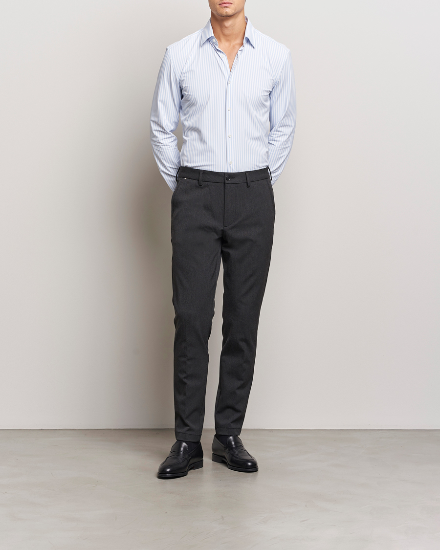 Men | Trousers | BOSS BLACK | Kaiton Structured Chinos Black