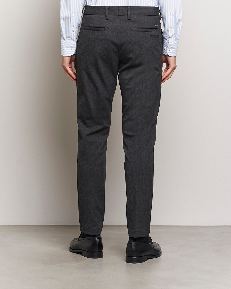 Men | Trousers | BOSS BLACK | Kaiton Structured Chinos Black