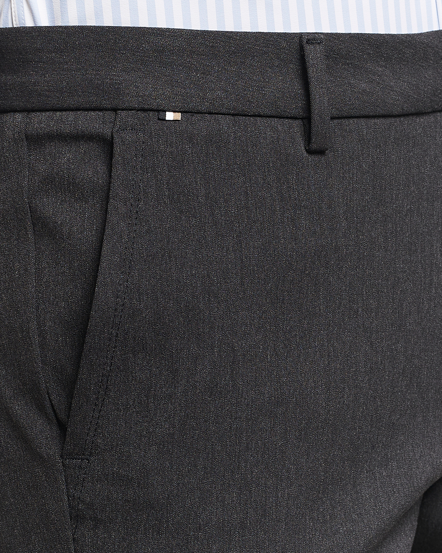 Men | Trousers | BOSS BLACK | Kaiton Structured Chinos Black
