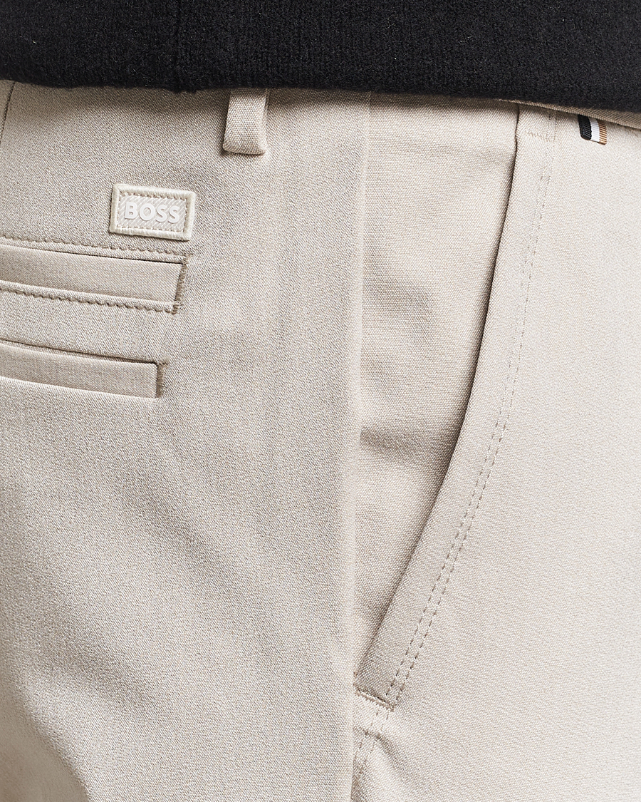 Men | Trousers | BOSS BLACK | Kaiton Structured Chinos Light Beige