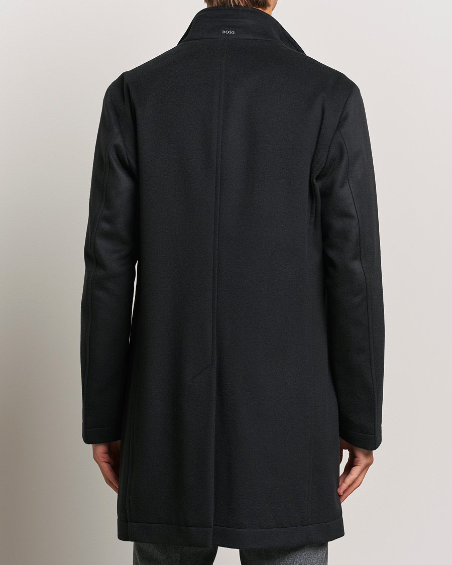 Men | Coats & Jackets | BOSS BLACK | Hyde Stand Up Collar Coat Black