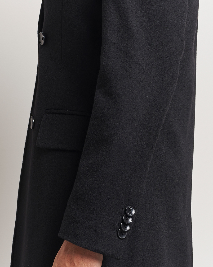 Men | Coats & Jackets | BOSS BLACK | Hyde Double Breasted Coat Black