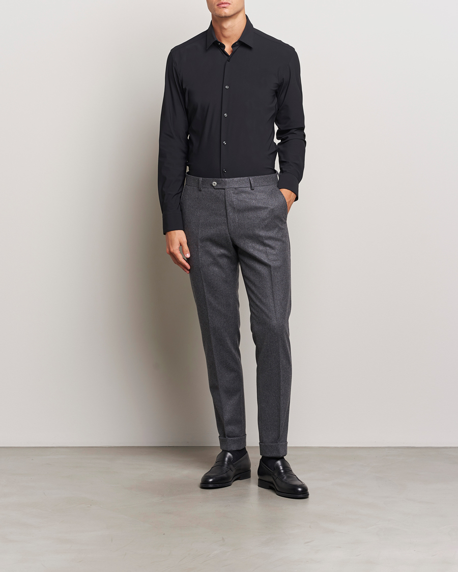 Men | Shirts | BOSS BLACK | Hank 4-Way Stretch Shirt Black