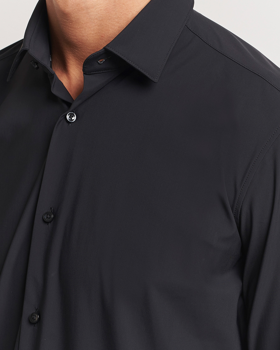 Men | Shirts | BOSS BLACK | Hank 4-Way Stretch Shirt Black
