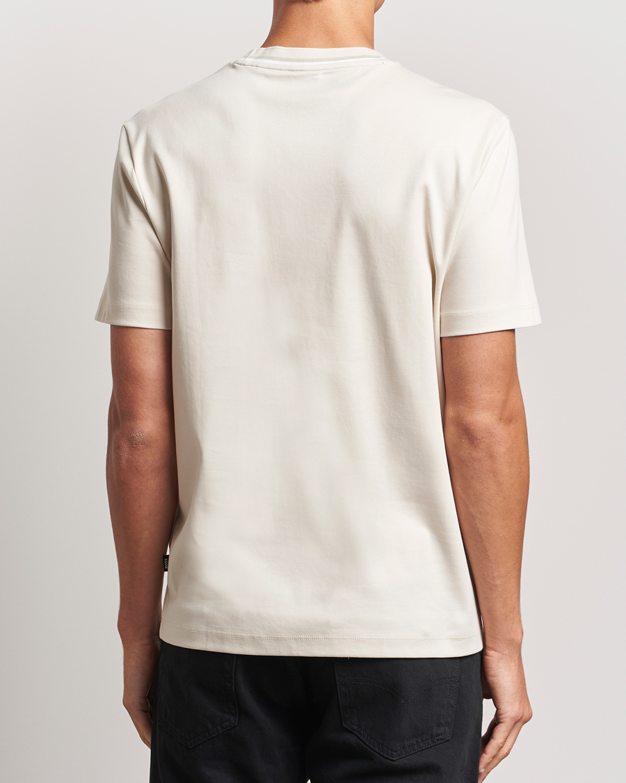 Men | T-Shirts | BOSS BLACK | Thompson Crew Neck T-Shirt Open White