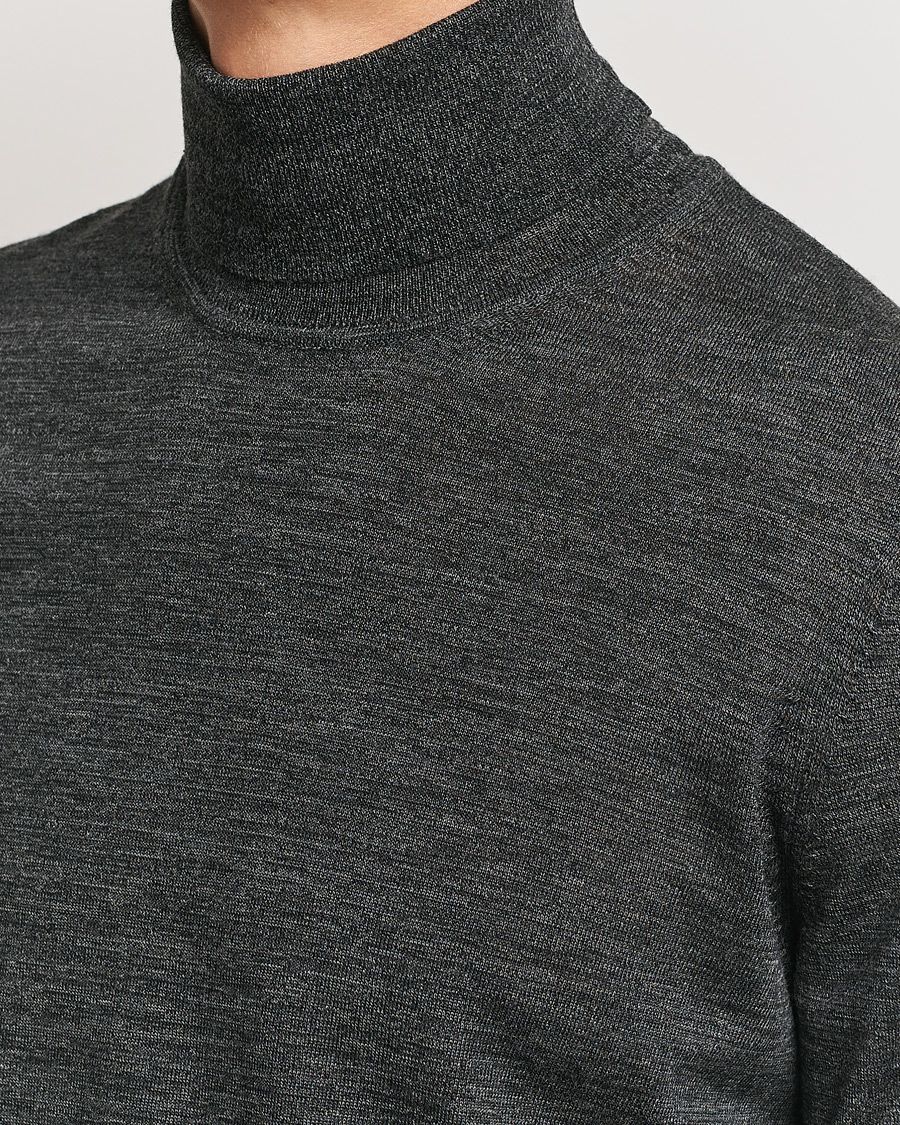 Men | Sweaters & Knitwear | BOSS BLACK | Musso Merino Knitted Polo Black