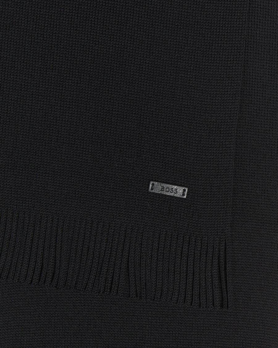 Men | BOSS BLACK Albas Wool Scarf Black | BOSS BLACK | Albas Wool Scarf Black