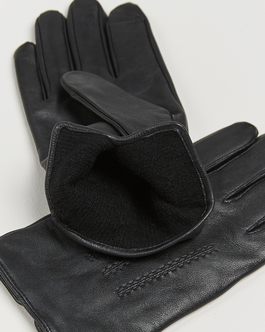 Men | BOSS BLACK Hainz Leather Glove Black | BOSS BLACK | Hainz Leather Glove Black